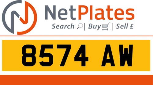 8574 AW Private Number Plate On DVLA Retention Kaufen Bei