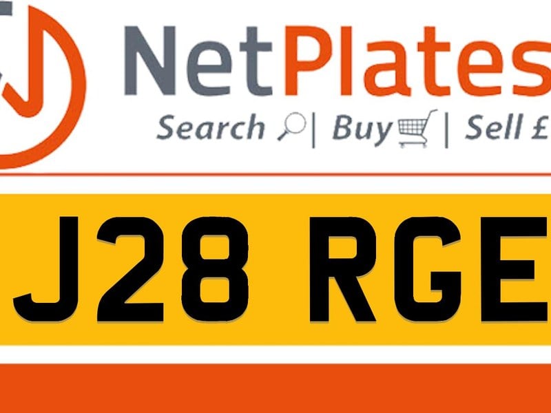 J28 RGE Private Number Plate On DVLA Retention Ready To Go