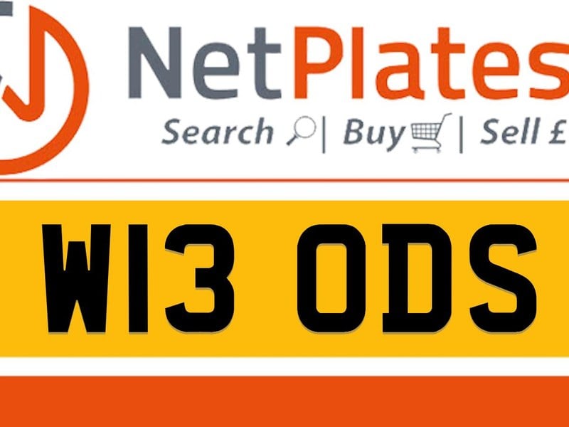 W13 ODS Private Number Plate On DVLA Retention Ready To Go