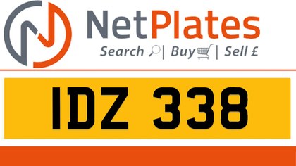 IDZ 338 Private Number Plate On DVLA Retention Ready To Go