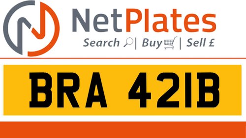 BRA 421B Private Number Plate On DVLA Retention Ready To Go For Sale