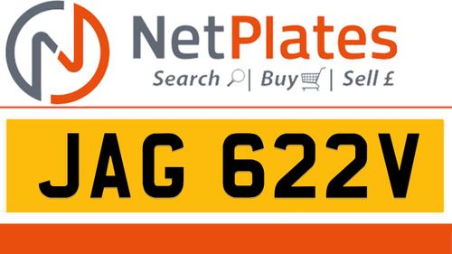 Picture of JAG 622V Private Number Plate On DVLA Retention Ready To Go - For Sale