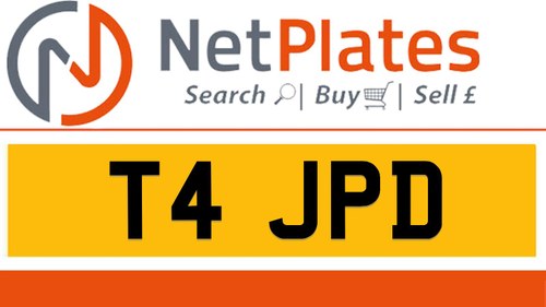 T4 JPD Private Number Plate On DVLA Retention Ready To Go For Sale