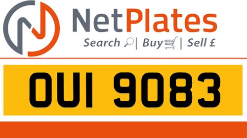 Picture of OUI 9083 Private Number Plate On DVLA Retention Ready To Go - For Sale