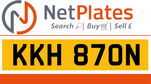 Picture of KKH 870N Private Number Plate On DVLA Retention Ready To Go - For Sale
