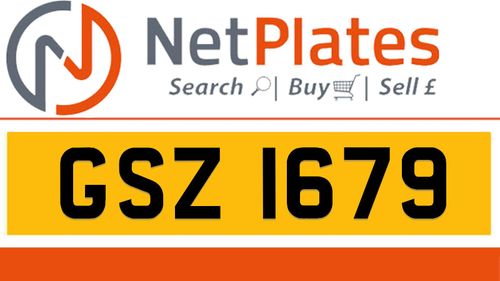 Picture of GSZ 1679 Private Number Plate On DVLA Retention Ready To Go - For Sale