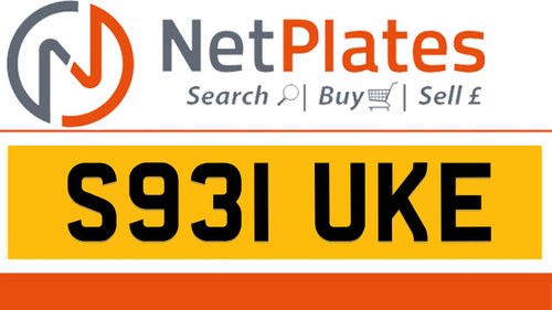 S931 UKE LUKE Private Number Plate On DVLA Retention Ready In vendita