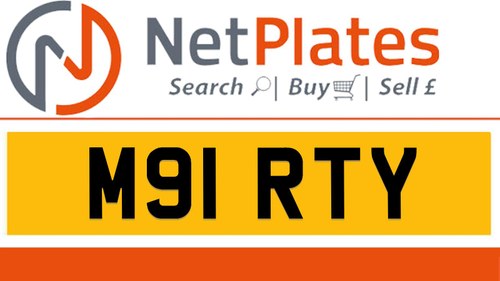 M91 RTY MARTY Private Number Plate On DVLA Retention Ready A vendre