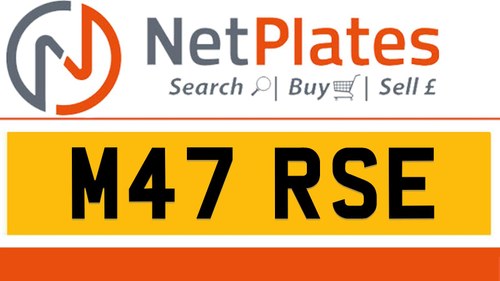 M47 RSE MORSE Private Number Plate On DVLA Retention Ready For Sale