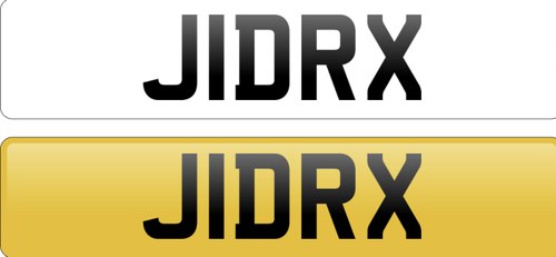 1991 Great short number one plate J1DRX In vendita