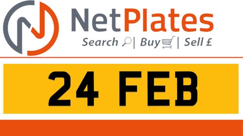 24 FEB Private Number Plate On DVLA Retention Ready To Go In vendita