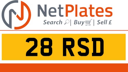 28 RSD Private Number Plate On DVLA Retention Ready To Go For Sale