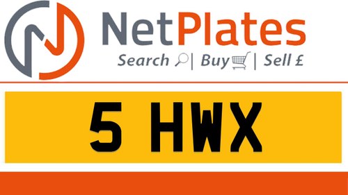 5 HWX Private Number Plate On DVLA Retention Ready To Go In vendita