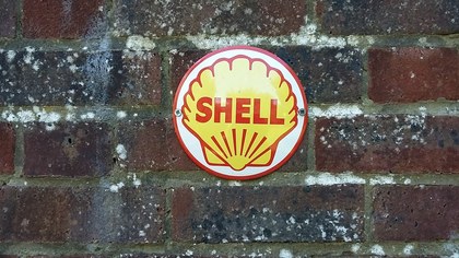 Small 10 inch Shell reproduction enamel advertising sign £50