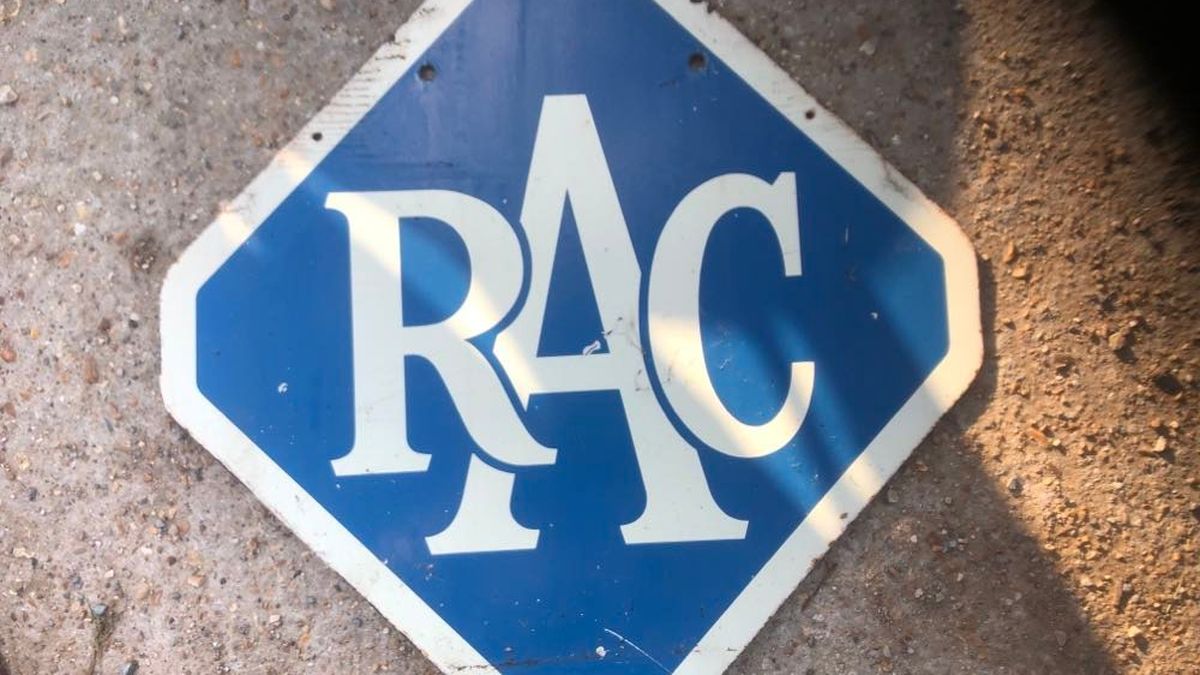 Double sided 40s / 50s heavy RAC sign £275 SOLD | Car & Classic