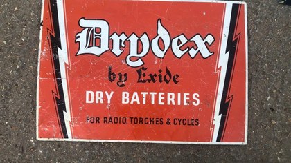50's single sided Drydex batteries sign £150