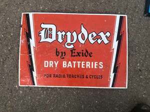 50's single sided Drydex batteries sign £150 For Sale (picture 1 of 1)