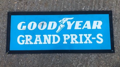 50's / 60's single sided Goodyear Grand Prix tyre sign £100