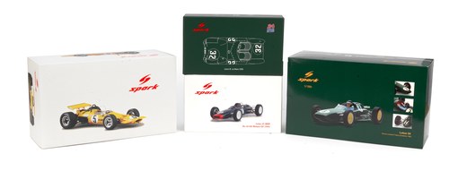 Lot 71 - Four boxed 1:18 scale racing car models For Sale by Auction