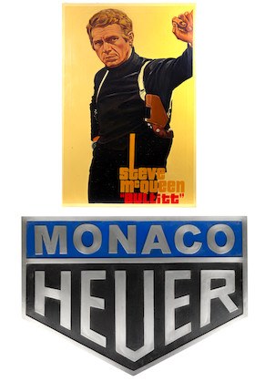 'Steve McQueen - Bullitt', an original artwork on canvas, En Venta por Subasta