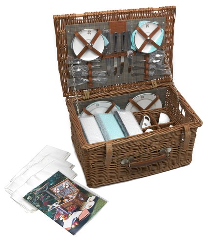 1990 The prototype Rolls-Royce four person wicker picnic hamper For Sale by Auction