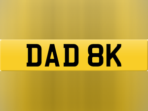 DAD 8K Cherished Vehicle Registration number For Sale (picture 1 of 1)