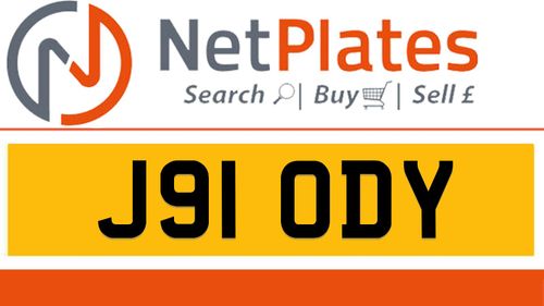 Picture of J91 ODY JODY Private Number Plate On DVLA Retention Ready - For Sale