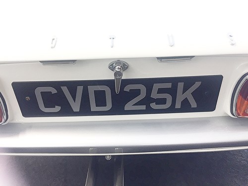 NUMBERPLATE CVD 25K VERKAUFT
