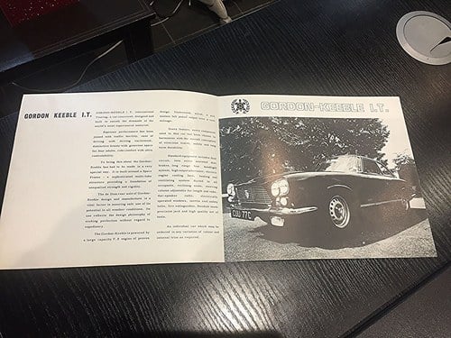 0000 GORDON KEEBLE ORIGINAL SALES BROCHURES For Sale