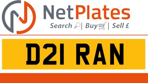 D21 RAN Private Number Plate On DVLA Retention Ready To Go In vendita