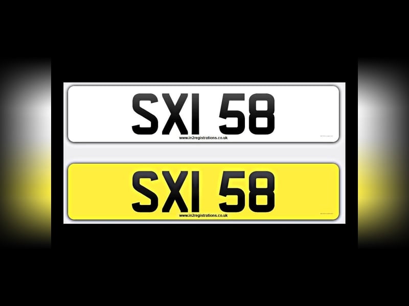 SXI 58 Dateless 3x2 Number Plate