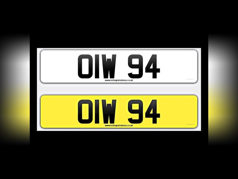 OIW 94 Dateless 3x2 Number Plate
