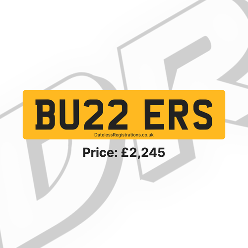 BU22 ERS - BUZZERS / BUZZ Number plate VENDUTO
