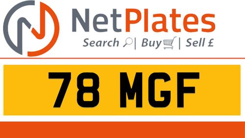 Picture of 78 MGF MGF Private Number Plate On DVLA Retention Ready - For Sale