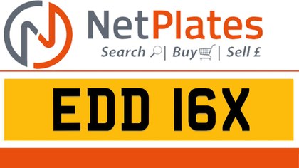 EDD 16X EDDIE Private Number Plate On DVLA Retention Ready