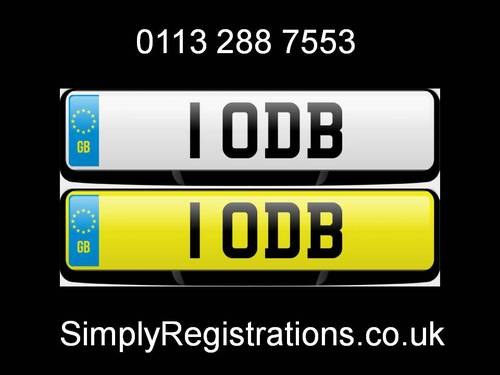 1 ODB - Private Number Plate For Sale
