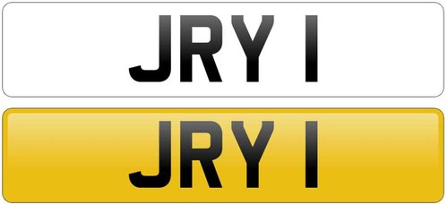 Registration Number ‘JRY 1’ For Sale by Auction