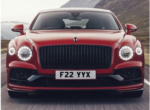 Private Number plate F22 YYX (1988) For Sale