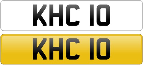 Registration Number ‘KHC 10’ For Sale by Auction