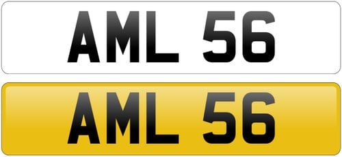 Registration Number ‘AML 56’ For Sale by Auction