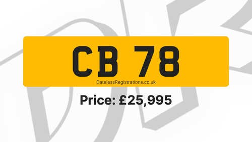 Picture of CB 78 - Original issue dateless CB plate - For Sale