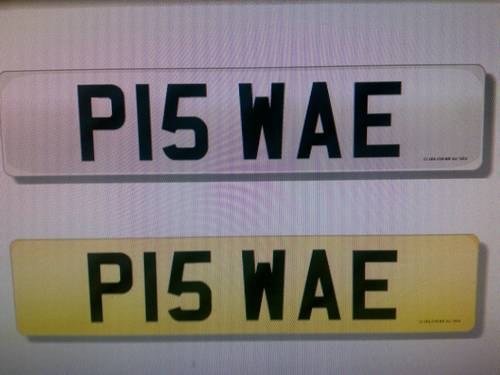 P15 WAE - Cherished Plate On Retention For Sale