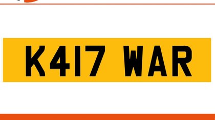 K417 WAR   KANWAR Private Number Plate On DVLA Retention
