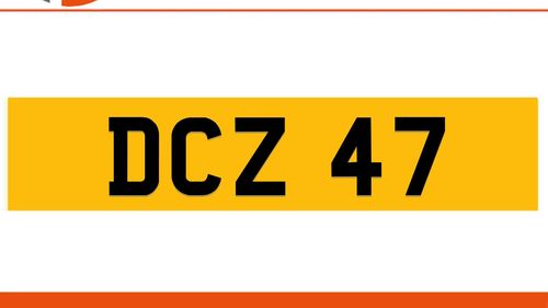 Picture of DCZ 47 Private Number Plate On DVLA Retention Ready To Go - For Sale