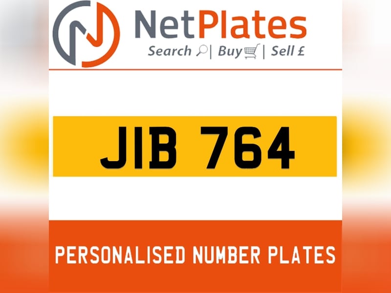 JIB 764 Private Number Plate On DVLA Retention Ready To Go