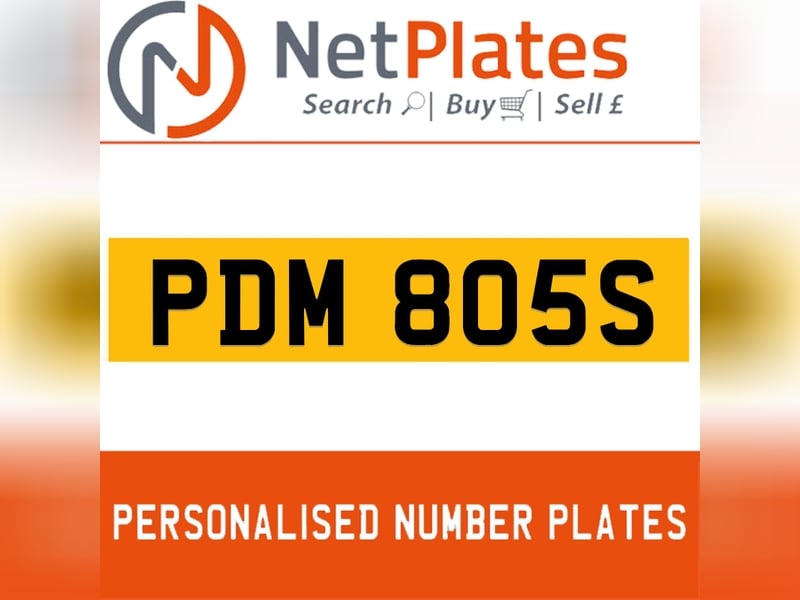 PDM 805S Private Number Plate On DVLA Retention Ready To Go