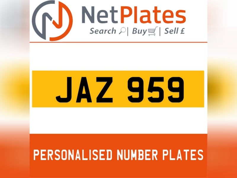 JAZ 959 JAZ Private Number Plate On DVLA Retention