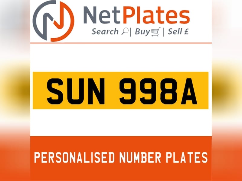 SUN 998A SUNNY Private Number Plate On DVLA Retention