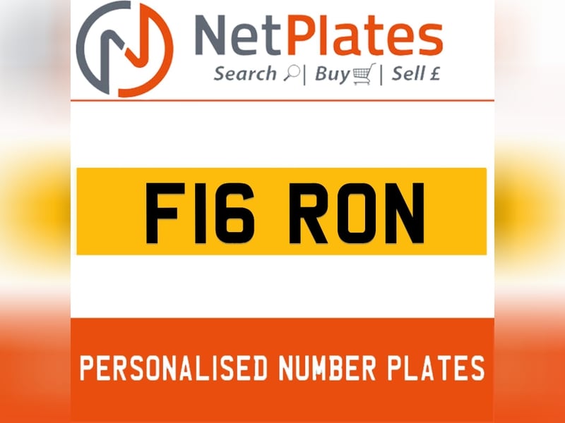 F16 RON Private Number Plate On DVLA Retention Ready To Go