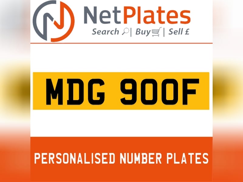 MDG 900F Private Number Plate On DVLA Retention Ready To Go